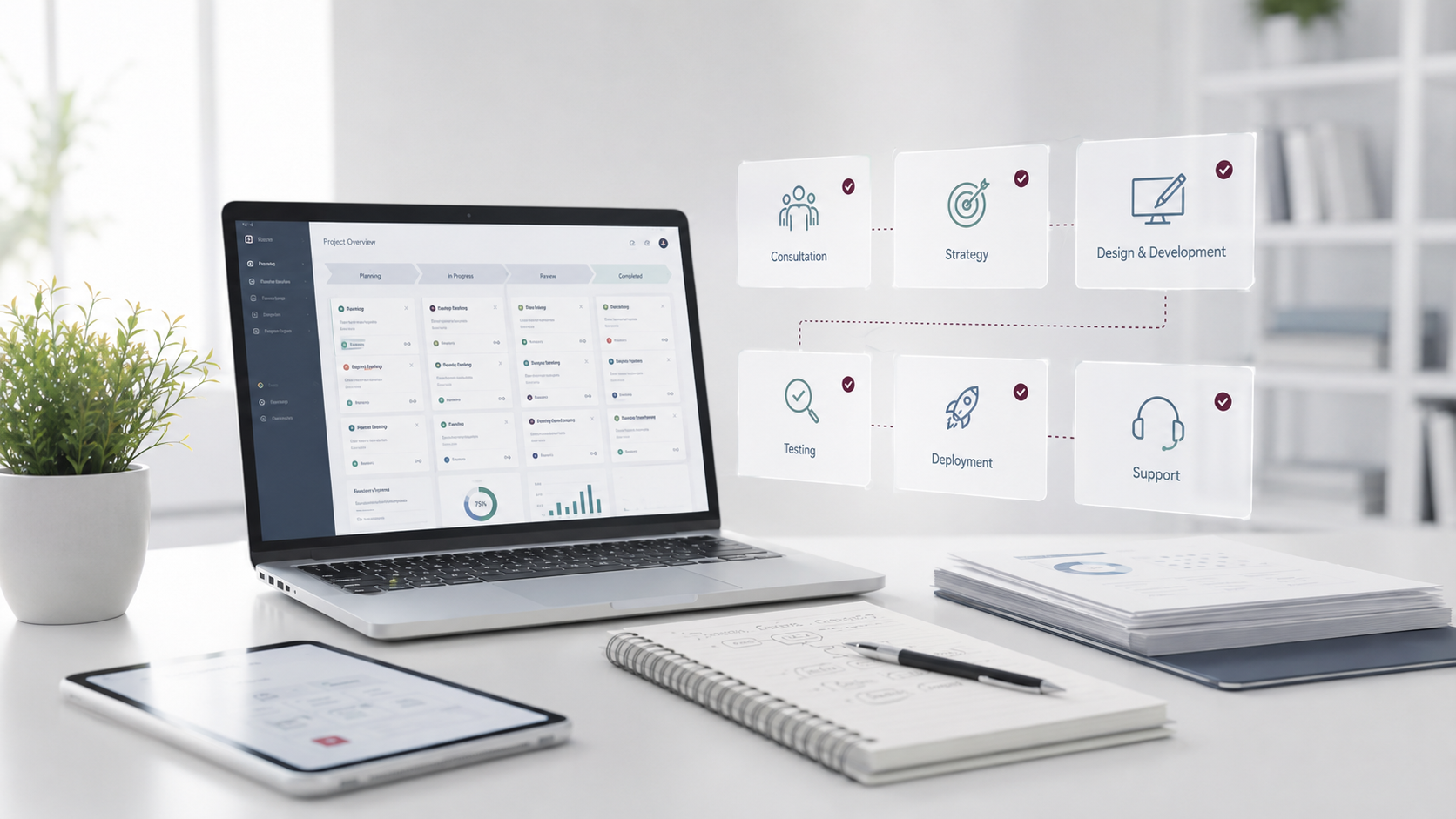 ADGOTECH education and technology workspace theme image